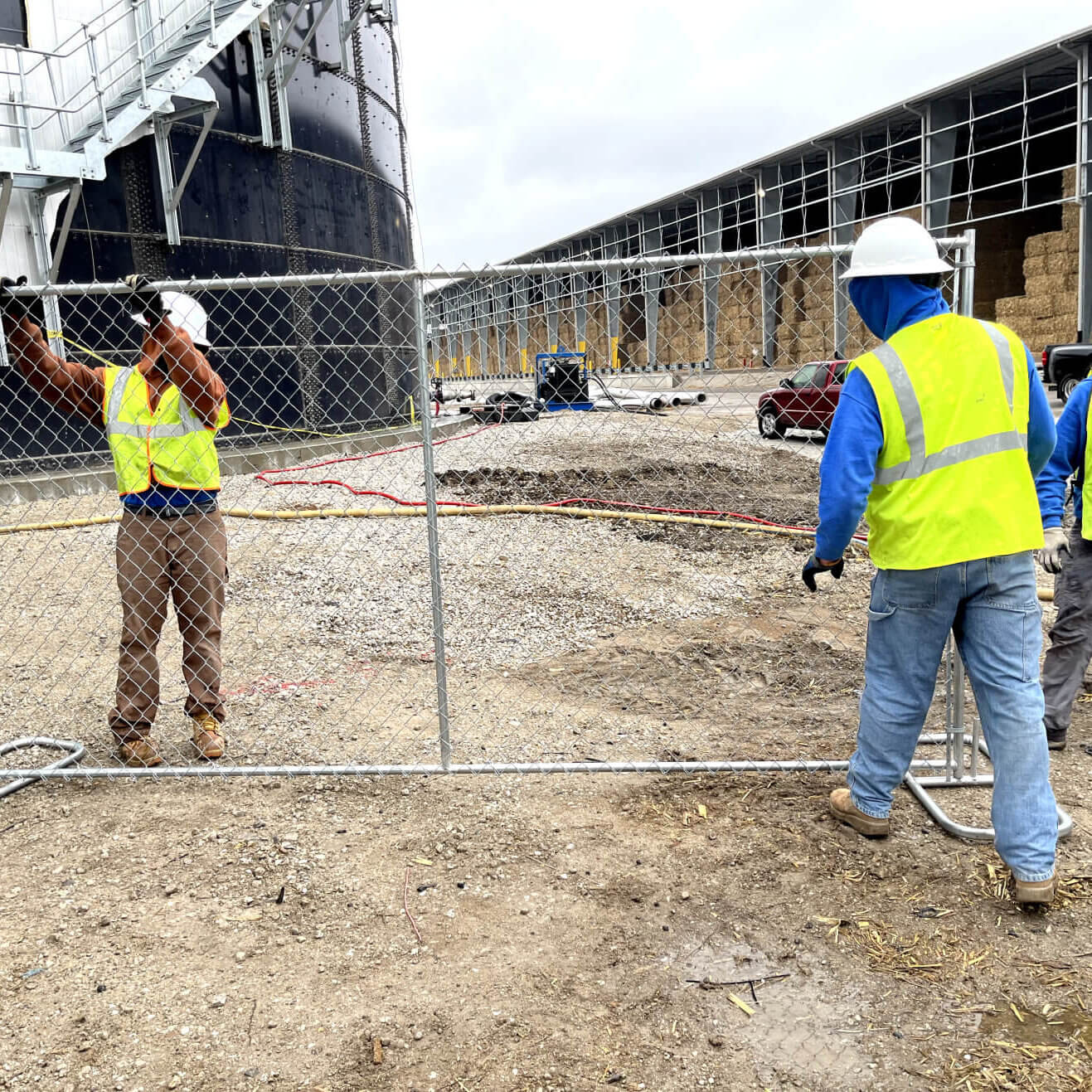 Linchpin Jobsite Fencing Installation